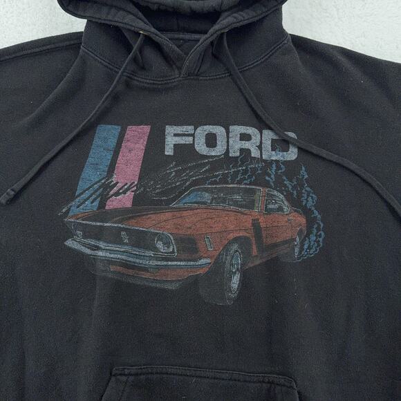 Ford Hoodie Mens s Mustang Muscle Car Graphic Pullover Official Licensed - Picture 1 of 7